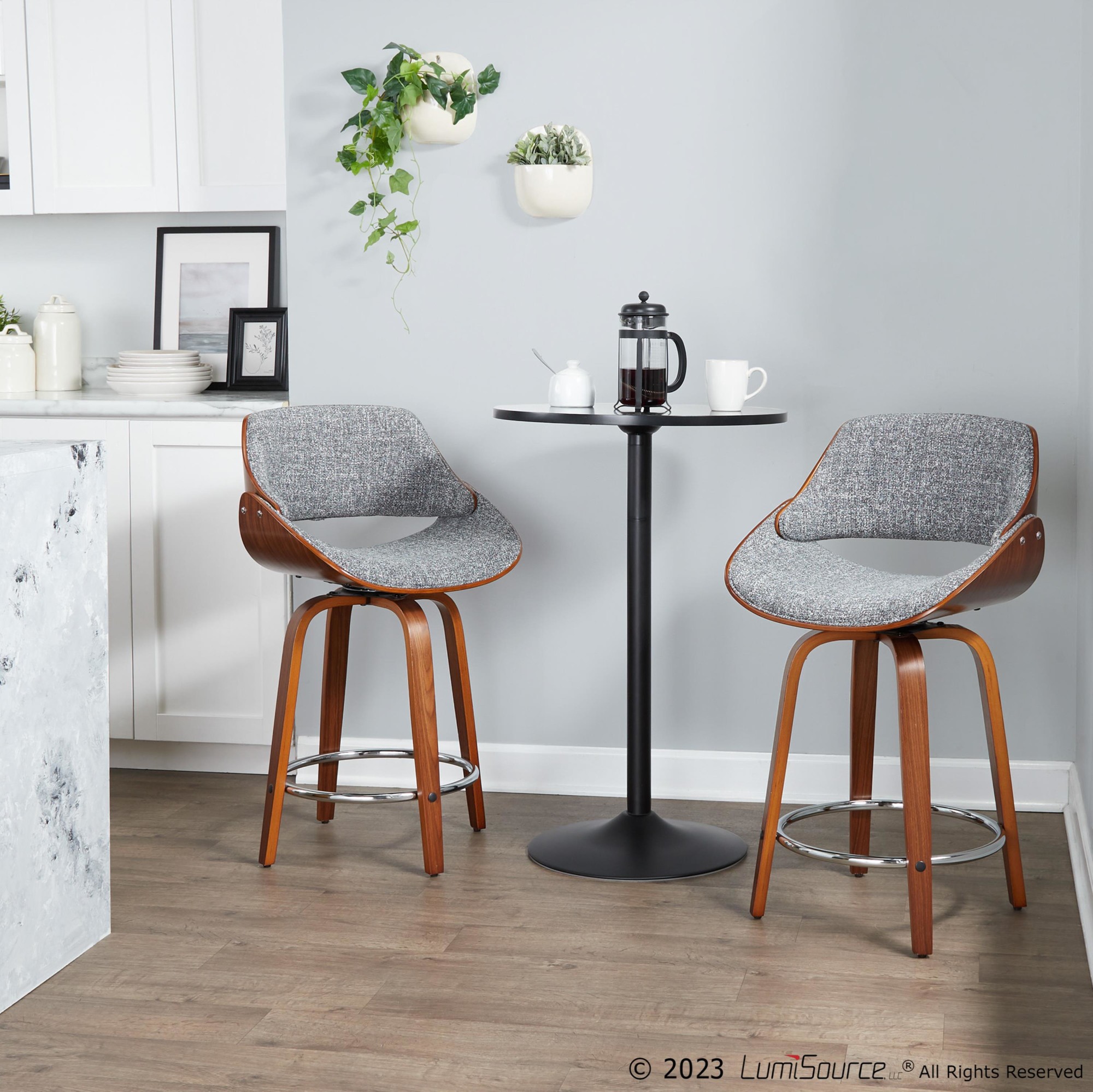 Fabrizzi 24" Fixed-height Counter Stool - Set Of 2